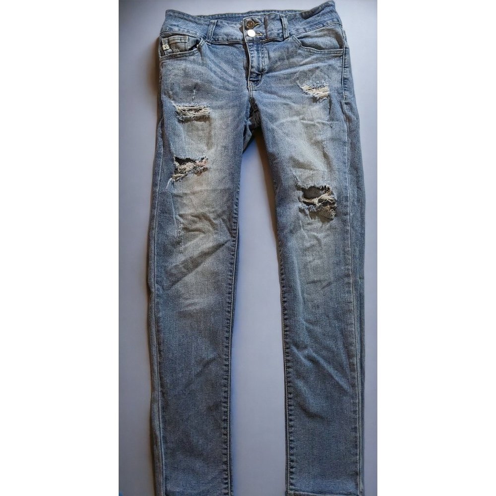 Kancan Distressed Skinny Jeans - Picture 1 of 12